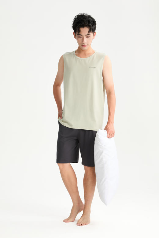 连绵·莫代尔男士背心家居服套装 商品图0