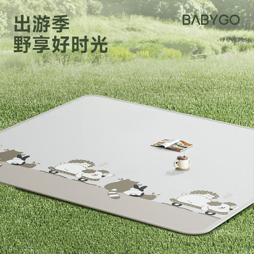 BABYGO进口户外防水防潮垫草坪露营地垫折叠便携隔热儿童野餐垫子 商品图0