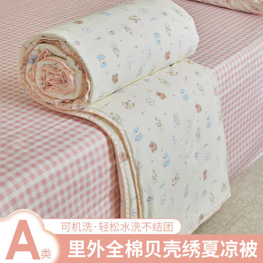 三泰龙 小清新纯棉夏凉被四件套夏季全棉棉花空调被 商品图6