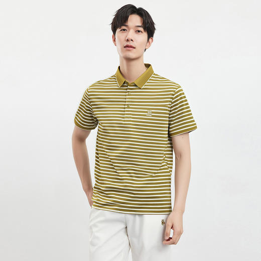 【含桑蚕丝】罗蒙男士夏季休闲商务男士Polo衫短袖男时尚polo衫短袖男 商品图3