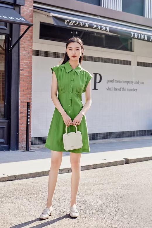 amadella 绿色清爽无袖衬衫连衣裙 18328 商品图1