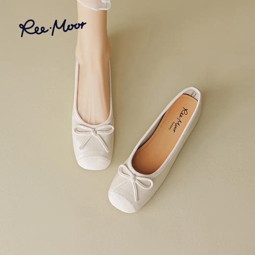 REEMOOR春夏新款小香风圆头平底鞋 小香风蛋卷鞋 商品图4