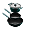IBF艾博菲艾博菲IBF艾博菲极可及真不锈三件套炒汤煎锅具套装【K】 商品缩略图2