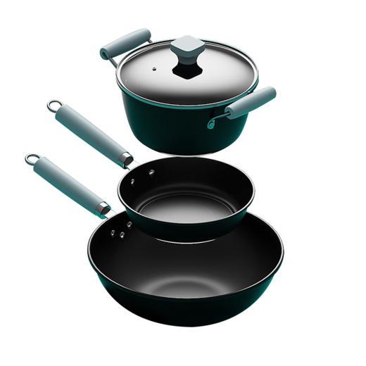 IBF艾博菲艾博菲IBF艾博菲极可及真不锈三件套炒汤煎锅具套装【K】 商品图2