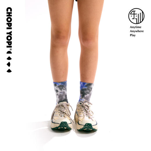 chopiyopi童装 儿童logo扎染运动袜高弹透气夏季袜子 chopiyopi 商品图1