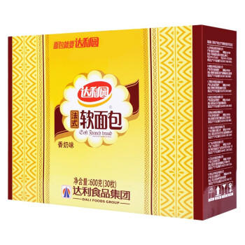 达利园法式软面包香奶味600g礼盒装休闲零食独立包装小面包办公室点心 商品图5