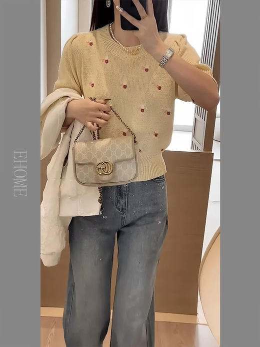 刺绣珠片短袖 商品图3