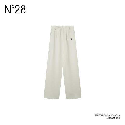 【破价】极简风高腰透气裤子百搭气质垂感直筒通勤西装长裤阔腿休闲裤895111K067 商品图1