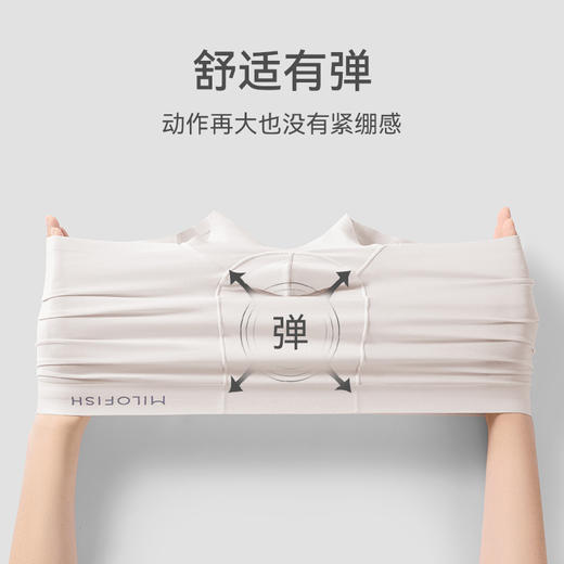 【米乐鱼】青少年抑菌竹缎冰丝内裤-3条装 商品图3