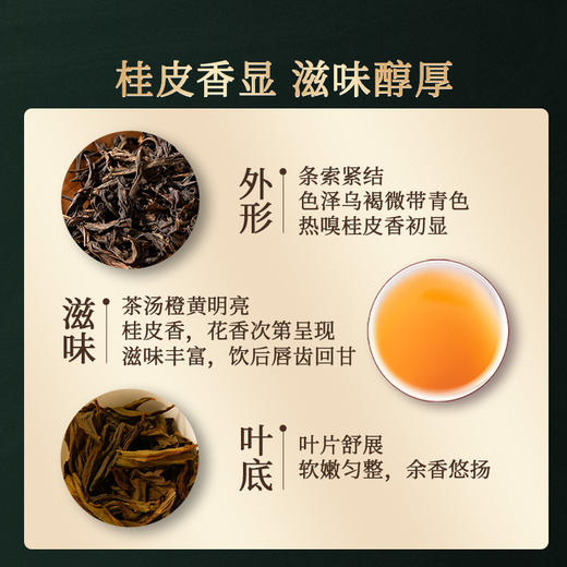岩语 云岩肉桂 茶叶特级武夷岩茶乌龙茶口粮茶自饮盒装128g 商品图2