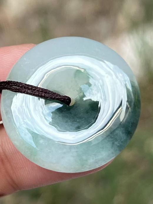 【云意轩】编号：8238  冰种飘兰花平安扣 天然翡翠 附证书 商品图2