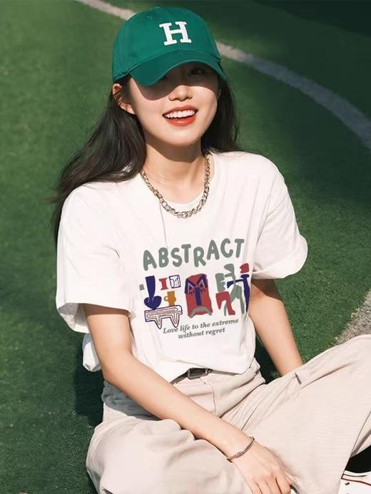 工厂直促价【100%棉】情侣（趣味花瓶-大标）柯式印花短袖T恤-喜出 商品图0