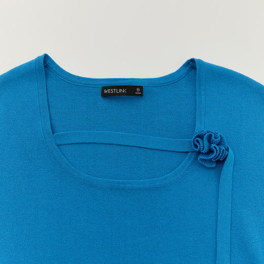 【立体花朵】设计感优雅弹力针织衫女夏季修身背心上衣V0050973 商品图6