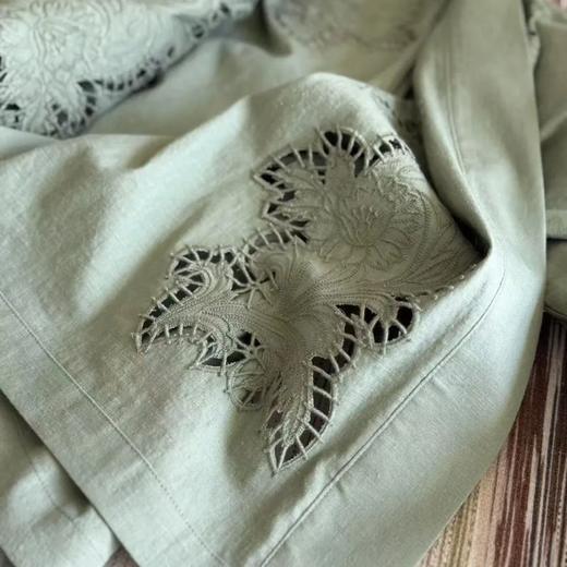 26年年初福利2~7折！立体花藤亚麻对襟外套 商品图0