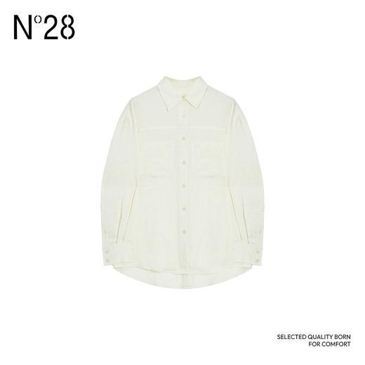 【破价】2025春季款气质百搭翻领设计师女士宽松纯色衬衫885111C027 商品图1