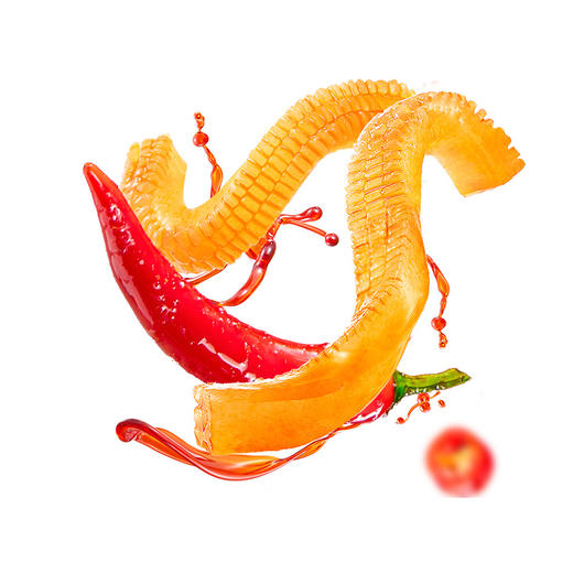 卫龙魔芋爽辣条香辣味素毛肚 300g 休闲小零食便携20小包 商品图1