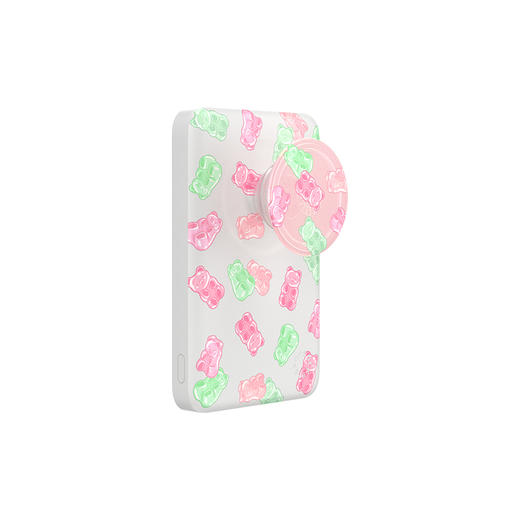 【磁吸充电宝】轻轻小熊雨·MagSafe充电宝 OTHER配件 Power充电宝系列 甜 白色 动物 拼贴 商品图0