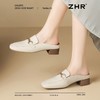 ZHR则则真皮法式衔扣穆勒拖鞋女2025新款复古优雅软底外穿包头拖 商品缩略图4