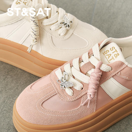 星期六甜梦时光蝴蝶厚底德训鞋SSD1112435 商品图6