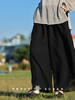 PETIT SCHAN小闪 CLO#798 deep breathing 身呼吸 纯亚麻松紧腰九分阔腿裤 商品缩略图7