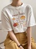 工厂直促价【100%棉】情侣（美式面包-大标）柯式印花短袖T恤-喜出 商品缩略图5