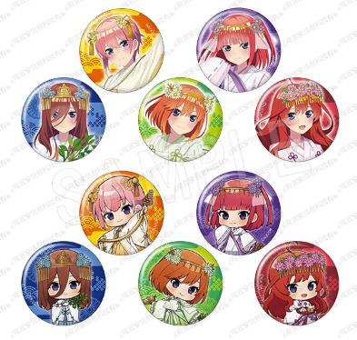 五等分的花嫁 巫女 吧唧 徽章 10包/盒 谷子 商品图0