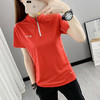 丁摩 立领速干衣短袖女弹力薄款透气快干衣跑步运动徒步户外登山半袖5ZF-2102 商品缩略图3