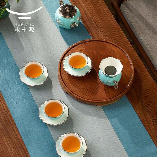 【6F】国瓷永丰源 手绘蓝12头茶具 商品图4