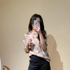 洛诗琳10153气质新中式印花衬衫2025夏季国风改良款印花上衣1182 商品缩略图1