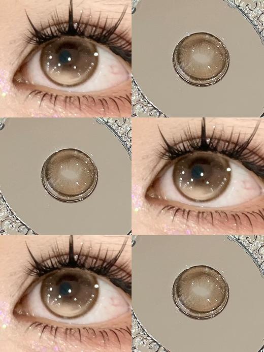 Yeelens旗下 半年抛·S19困困小狗&S20淡颜茶棕&S21恋综妹宝  14.2mm白狮参考着色中大直径  2片 商品图5