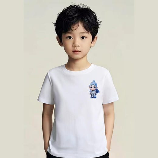 19.9清仓【100%棉】男童女童 （侧标-敖丙）哪吒印花T短袖2025-喜出 商品图4