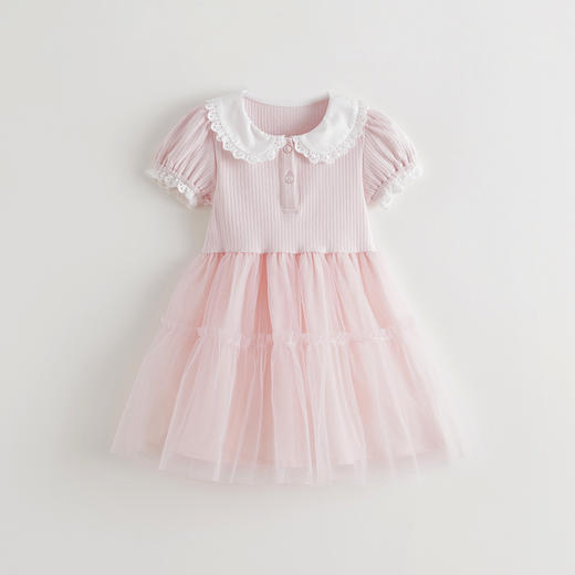 马克珍妮女童梦幻甜美拼接网纱连衣裙 宝宝裙子年夏装新款550758 商品图2