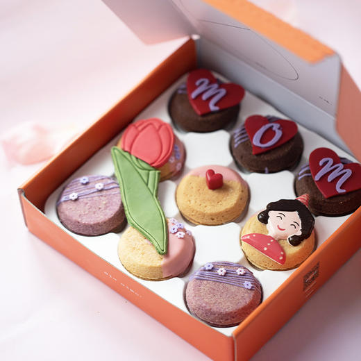 母亲节升级版「花辰月夕」曲奇烧礼盒 商品图1