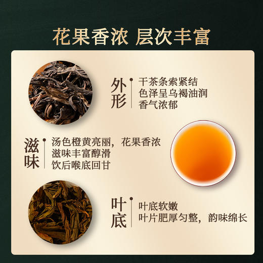 岩语 云岩大红袍 茶叶特级武夷岩茶正宗乌龙茶口粮茶自饮盒装128g 商品图2