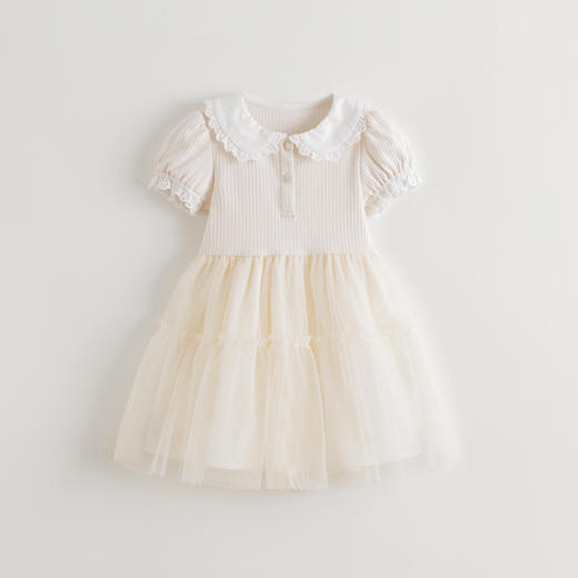 马克珍妮女童梦幻甜美拼接网纱连衣裙 宝宝裙子年夏装新款550758 商品图1