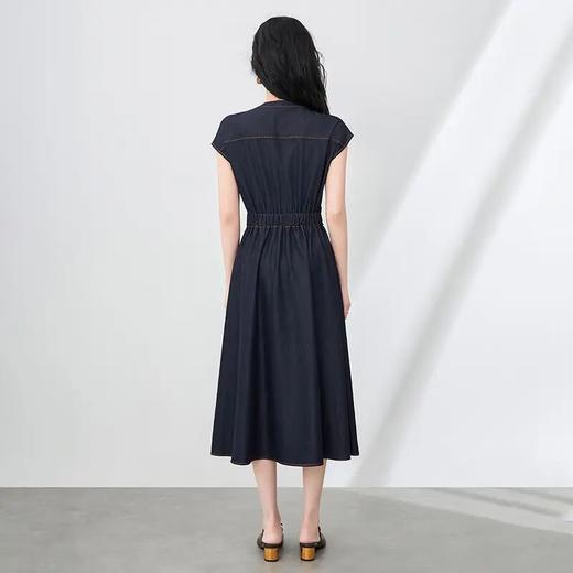 【高货wl】全新升级【铂金会员339/天猫459/差价120】(04953) 洛诗琳新款轻熟复古港风气质修身坎肩裙子冰丝棉牛仔裙 商品图1