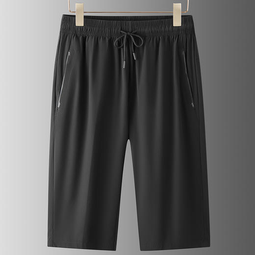 【速干】【DWN】大依优型大码休闲七分短裤冰丝中裤大号裤子弹力透气加肥加大夏季松紧腰宽松运动 商品图4