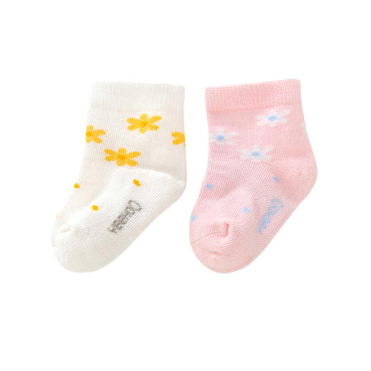 英氏儿童松口袜子女宝2双装2021春季新款婴儿四季袜YIWAJ11032A01 商品图4