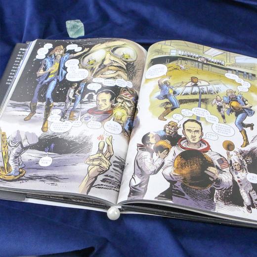 阿波罗登月 根据真实事件改编 人类历史的航天神话 太空漫游 探索宇宙太空 漫画 图像小说 商品图4