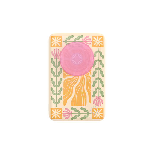 【磁吸充电宝】太阳秘境·MagSafe充电宝 OTHER配件 Power充电宝系列 绿洲物语 黄色 植物花卉 拼贴 商品图2