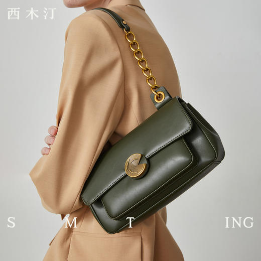 【种草好物馆专属】西木汀 守望者 小众手提链条包包女2023新款夏牛皮单肩腋下包p802 商品图0