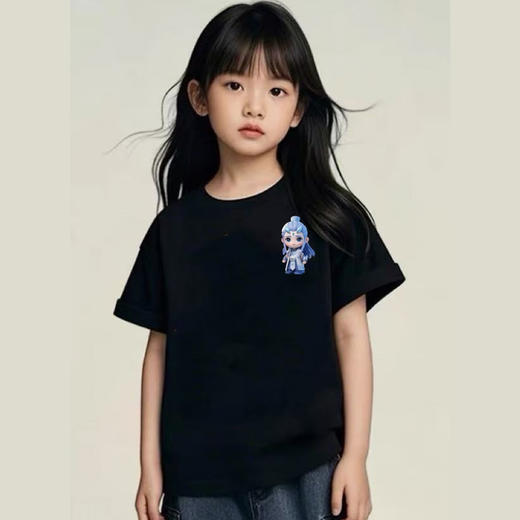 19.9清仓【100%棉】男童女童 （侧标-敖丙）哪吒印花T短袖2025-喜出 商品图3