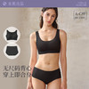 【E】素肌良品【无尺码文胸】裸感有型夏季轻薄透气无钢圈内衣聚拢背心式胸罩女XM015套装 商品缩略图1