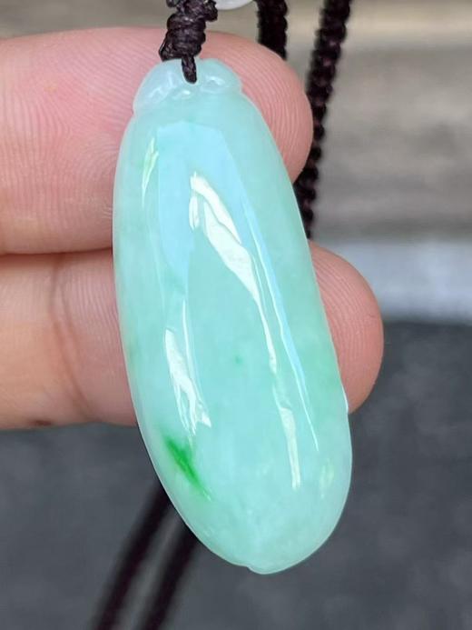 【云意轩翡翠】编号：6605 糯冰绿底翡翠福瓜 天然翡翠 附证书 商品图2