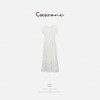 COCO ZONE 刘一一25春季新款设计感拼接圆领短袖连衣裙ACD1A0474 商品缩略图0
