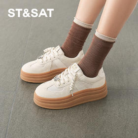 星期六甜梦时光蝴蝶厚底德训鞋SSD1112435