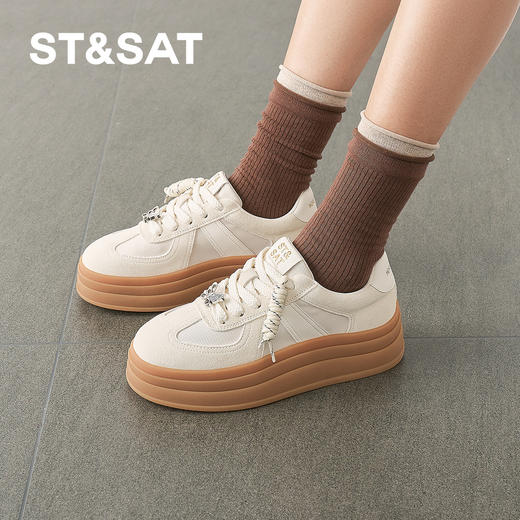 星期六甜梦时光蝴蝶厚底德训鞋SSD1112435 商品图0