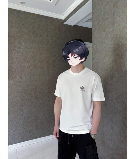 PLD新款徽章印花圆领短袖T 复古做旧印花标识 商品图4