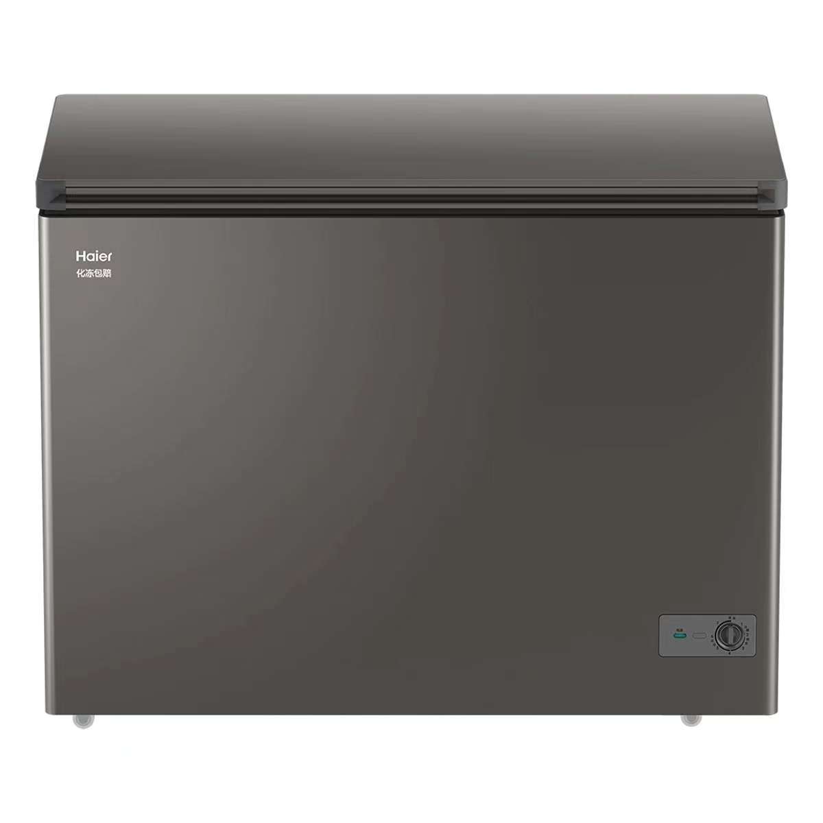 海尔 冰柜 BC/BD-300GHPC 300升 顶开式 减霜80% 彩板一级能效 直冷 变频 机械温控 钛灰