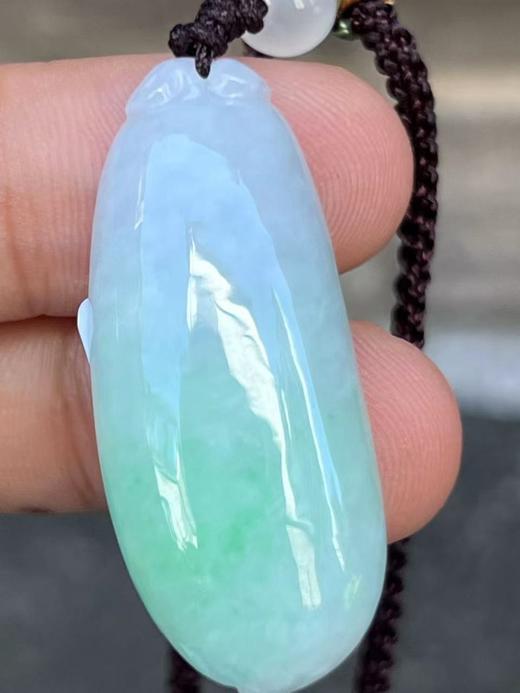 【云意轩翡翠】编号：6673 糯冰春带彩翡翠福瓜  天然翡翠 附证书 商品图2